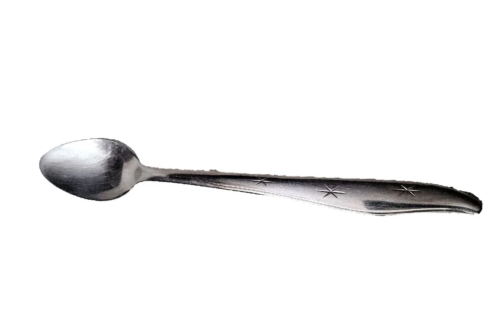 Vtg Mar-crest Stainless Citation Atomic Starburst ICE TEA Long Spoon USA